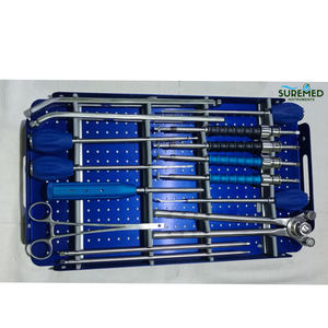 Juego de Instrumentos Quirúrgicos de Columna Vertebral de Acero Inoxidable SureMed Instruments SMI-OI-OIS-070, Caja de Aluminio, Herramientas Ortopédicas Manuales, ISO13485 - Product Image 3