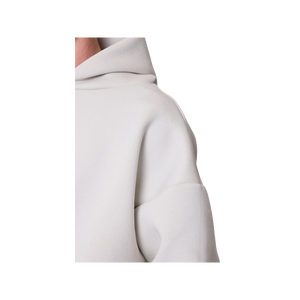 Sudadera Oversize de Cuello Redondo para Hombre, Blanca Sólida, Poliéster/Algodón, Felpa Francesa, Ropa Casual de Invierno, Transpirable, con Bolsillos - Product Image 6