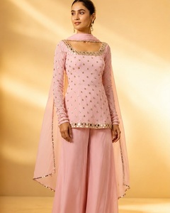 Salwar Kameez con bordado intenso estilo indio y pakistaní, con lentejuelas, para damas, a bajo precio, vestido de tres piezas. - Product Image 1