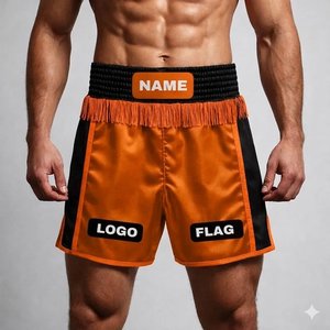 Wholesale Custom Satin Athletic Shorts Breathable Elastic Waist Gym Fitness Sports Trunks <b>Red</b> Fringed Tassel Custom Teamwear - Product Image 5