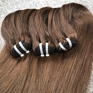 Machine d'extensions de cheveux vietnamiens de meilleure qualité Double trame de cheveux humains vierges en ligne droite naturelle pour la fabrication de perruques en gros - Product Image 5