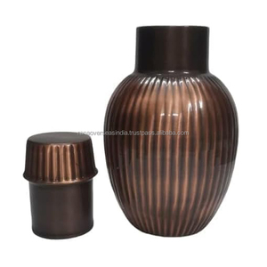 เหยือกน้ำทำจากทองแดงบริสุทธิ์อุปกรณ์สำหรับดื่มน้ำกันการรั่วซึมทำจากวัสดุโบราณ - Product Image 5