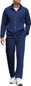 Custom 320GSM <b>Polyester</b> Spandex Tracksuit <b>Men</b> Slim Fit Hoodie <b>Jogger</b> Set Solid Olive Green Screen Printed Logo Training Outfit - Product Image 2