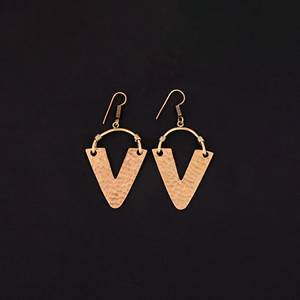Pendientes colgantes triangulares estilo boho para mujer - Product Image 2