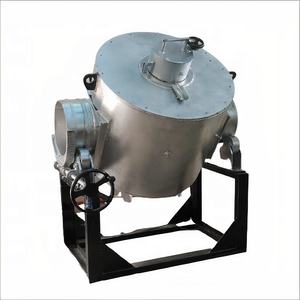 Four de fusion en aluminium inclinable hydraulique de 400 kg à mazout et automatique pour moulage sous pression et usines de roulement de moteur Tension 380V - Product Image 4