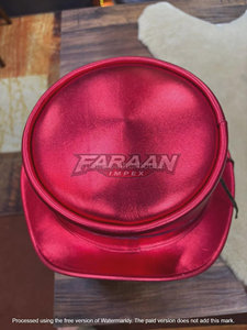 Sombrero de Moda Unisex para Fiesta, Estilo Vaquero Occidental, Steampunk, de Ala Ancha, Vintage, de Cuero Rojo, para Hombre y Mujer - Product Image 5
