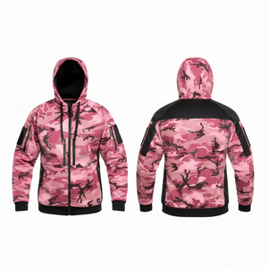 Winter Apparel Customized Camouflage Hooded Jacket Men Lightweight Outdoor Windbreaker <b>Zip</b> <b>Up</b> Hoodie Casual Sports Jackets - Product Image 6