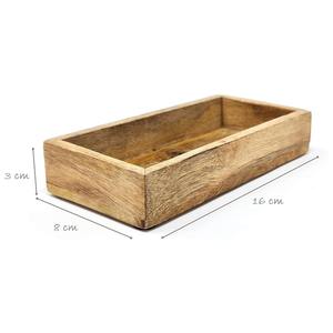 Plateaux de service haut de gamme, faits à la main, en bois, vintage, carrés, en forme de brique - Product Image 5