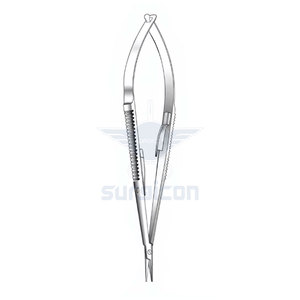 Porte-aiguille Castroviejo 16 cm / 6-1/4 pouces droit avec verrouillage, instrument chirurgical simple pour une manipulation précise des aiguilles fines - Product Image 3