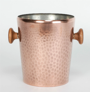 Cubo de hielo de cobre al precio más bajo, cubo de hielo para cerveza, enfriador de vino para fiestas, cubo de hielo de acero inoxidable con asa de latón - Product Image 4