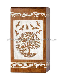โกศไม้เผาศพสำหรับผู้ใหญ่โกศไม้โกศสำหรับงานศพปรับขนาดได้ - Product Image 1