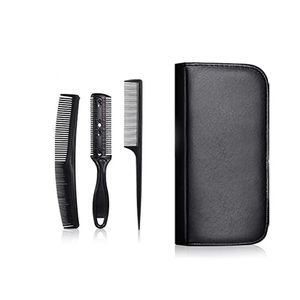 Kit de tijeras de barbero de titanio azul de alta calidad, tijeras de afeitar y de entresacar, tijeras de acero metálico con peine - Product Image 5