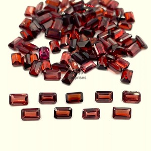Mozambique <b>Garnet</b> Octagon Emerald Cut Loose Gemstone 6mm 8mm Natural Faceted <b>Garnet</b> Stone For Jewelry Making Wholesale Bulk - Product Image 3