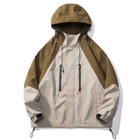 Veste coupe-vent décontractée pour homme, matériau durable, coupe ample, imperméable, respirante, pour usage quotidien en extérieur, qualité supérieure
