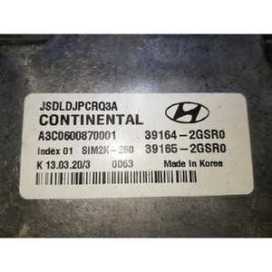 Module de commande moteur Veloster II 2018 d'occasion GENUINE 391652GSR0 - Product Image 2