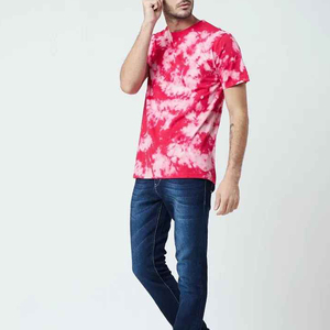 Camiseta de Manga Corta para Hombre de Primera Calidad, Cuello Redondo, Estilo Informal, Tejido de Punto, Corte Regular, Estampado Rojo y Blanco - Product Image 4