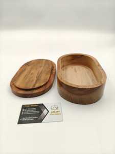 Natural Wood Candle Jar Handmade Wooden Container for Scented Candle Home Decor - Product Image 3
