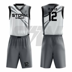 Maillot de basket-ball imprimé par sublimation, uniforme de basket-ball personnalisé, uniforme de sport pour hommes, taille plus, kits d'uniformes de basket-ball, directement de l'usine - Product Image 6