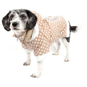 Felpa con Cappuccio per Animali Domestici con Fiocco a Pois, Abbigliamento Elegante per Animali - Product Image 1