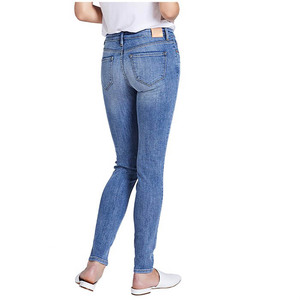Jeans de Mezclilla Personalizados para Mujer, Estilo Urbano, Vintage, Desgastados, de Cintura Alta y Pierna Recta - Product Image 6