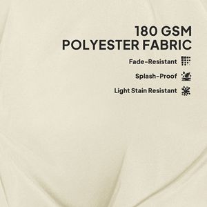 Coussins de remplacement pour palettes de jardin d'extérieur, 2 places, épaisseur 3,9 pouces, blanc crème, capitonnés - Product Image 5