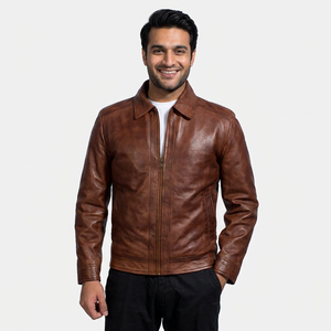 Fashion Men Black Lamb <b>Leather</b> Jacketmen <b>Leather</b> JacketsPakistan <b>Leather</b> <b>jacket</b> for men - Product Image 1