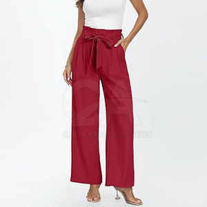 Women Casual Straight Leg Trousers Soft Cotton <b>Summer</b> <b>Pants</b> for Daily Wear Fashion Women Elastic Waist <b>Summer</b> Trousers Loose Fit - Product Image 2