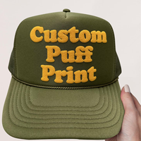 Casquette Trucker 5 Panneaux Personnalisée avec Logo Imprimé en Relief – Maille Respirante, Légère, en Toile Mousse, Design Personnalisé pour la Pêche et les Activités de Plein Air