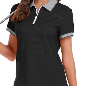 Polos de golf de alta calidad para mujer, hechos con tela de secado rápido y un diseño deportivo elegante. - Product Image 2