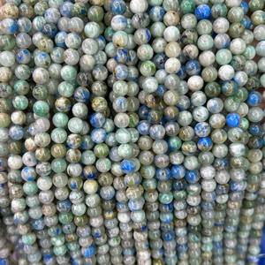 Cuentas de crisocola azurita, cuentas redondas de piedras preciosas naturales, hilo de cuentas para hacer joyas, manualidades DIY - Product Image 6