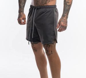 Vente en gros de shorts de course d'entraînement d'été pour hommes, respectueux de l'environnement, personnalisés, en nylon, spandex, shorts de sport pour entraînement de gym - Product Image 5