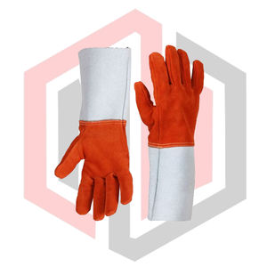 ถุงมือเชื่อมทนความร้อนสูง ป้องกันเต็มแขน ทนไฟ เสริมใยพารา-อะรามิด คาร์บอนไฟเบอร์ หนา 7 มม. ถุงมือนิรภัย - Product Image 4