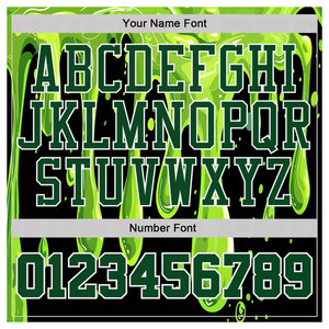 Maillot de basket personnalisé vert, noir et blanc, motif psychédélique fluide, col rond, sublimation, sans manches, séchage rapide, respirant - Product Image 4
