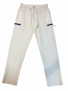 Custom Logo Men's Cargo Track Pants 4-Way Stretch Quick Dry Joggers with Zipper Pockets Elastic Waist Casual Sports Pants - Product Image 1