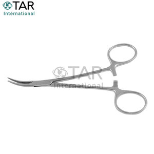 คีมหนีบหลอดเลือด HALSTED Mosquito Hemostat แบบโค้ง 12.5 ซม. คีมผ่าตัดสแตนเลส คีมหนีบหลอดเลือดสำหรับแพทย์ ปลายโค้ง ป้องกันสนิม - Product Image 3
