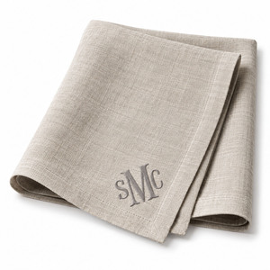 Servilletas de Lino Bordadas Personalizadas al por Mayor – Fabricante de Servilletas de Mesa para Bodas y Hoteles con Monograma Personalizado - Product Image 1