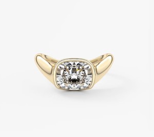Anillo Solitario de Moissanita con Corte Cojín, Plata de Ley 925, Clásico, para Boda, Promesa, Elegante, Aniversario, para Mujer - Product Image 1