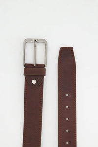 Ceintures de luxe formelles personnalisées de haute qualité pour hommes en cuir véritable avec boucle ardillon en alliage, logo OEM personnalisé, couleur sur mesure - Product Image 4