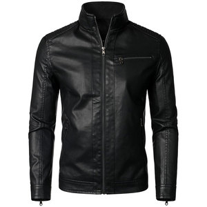 Men's Clothing New Design High Street Sportswear Sportswear Motorbike Leather <b>Jacket</b> with Pockets Men's <b>Jackets</b> - Product Image 2