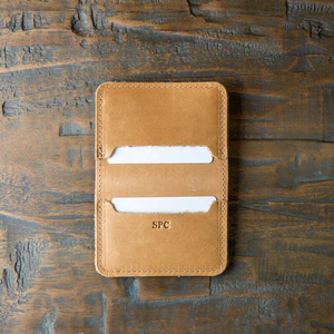 Clásico personalizar regalo cuero genuino tarjetero billetera delgada negocio Banco ID tarjetero para hombre - Product Image 2