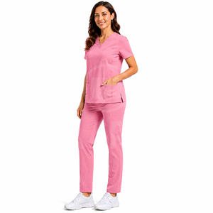 Conjunto de Uniformes Médicos para Enfermeras, Uniformes de Hospital Transpirables, Tela Antiarrugas, Ropa Médica Personalizada, Proveedor de EE. UU. - Product Image 4