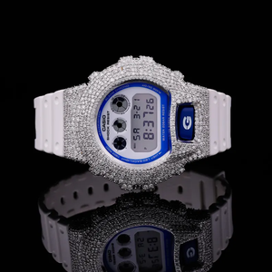 Fully Iced Out G Sh0 Watch Custom MIYOTA Quartz Bust <b>Down</b> Style with VVS Moissanite Diamond Hip Hop Luxury Premium Timepiece - Product Image 1