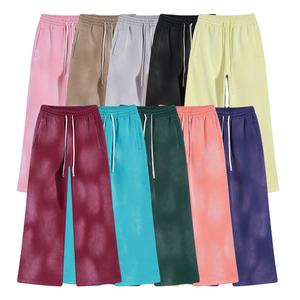 กางเกงวอร์มผ้าฝ้าย 100% คุณภาพสูง ออกแบบโลโก้และดีไซน์ได้ตามต้องการ มีกระเป๋า กางเกงแทร็คขายาวทรงหลวมสำหรับผู้ชาย - Product Image 1