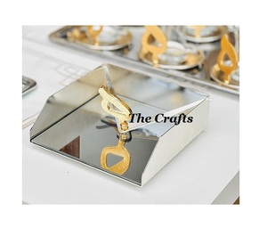Boîte à mouchoirs en aluminium au design magnifique, porte-mouchoirs et porte-serviettes de forme rectangulaire, boîte à mouchoirs pour accessoires de table - Product Image 3