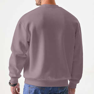 Sweat-shirt à col rond pour homme de qualité supérieure, en molleton doux, mélange de coton, avec logo personnalisé, pour le printemps, respirant, chaud et confortable - Product Image 4