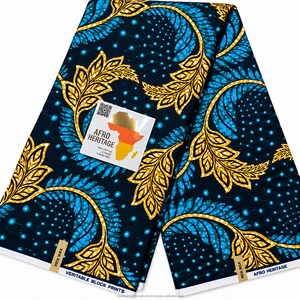 Tela de Alta Calidad con Estampado de Cera Ankara, Textil Africano de Moda para la Confección de Ropa y Vestidos para Mujer - Product Image 1