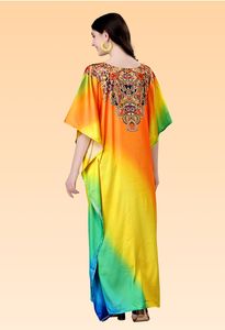 Robe maxi kaftan à imprimé animal pour femmes - Vêtements de plage et de resort élégants pour femmes - Product Image 4