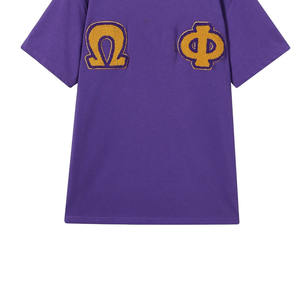 สั่งทำพิเศษ | โอเมก้า | พีเอสไอ | ฟี | เสื้อยืดคอกลมผ้าฝ้าย 100% ทรงหลวม ระบายอากาศได้ดี น้ำหนัก 220 กรัม แขนสั้น ทรงปกติ ผ้าถัก ปักลาย สำหรับผู้ชาย - Product Image 4