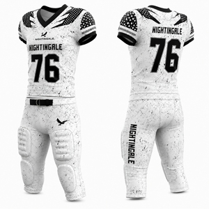Nuevo Diseño de Uniforme de Fútbol Americano Personalizado para Adultos, Ropa Deportiva Transpirable de Alta Calidad 100% Poliéster, Conjunto de Fútbol Americano - Product Image 3