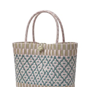 Sac fourre-tout en plastique tissé fait main, motif traditionnel, écologique, pour femmes, usage quotidien et shopping décontracté - Product Image 2